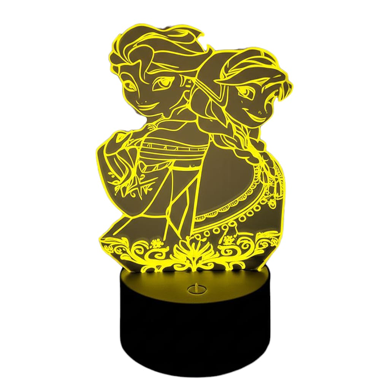 Lampara 3D Frozen de 7 colores 4