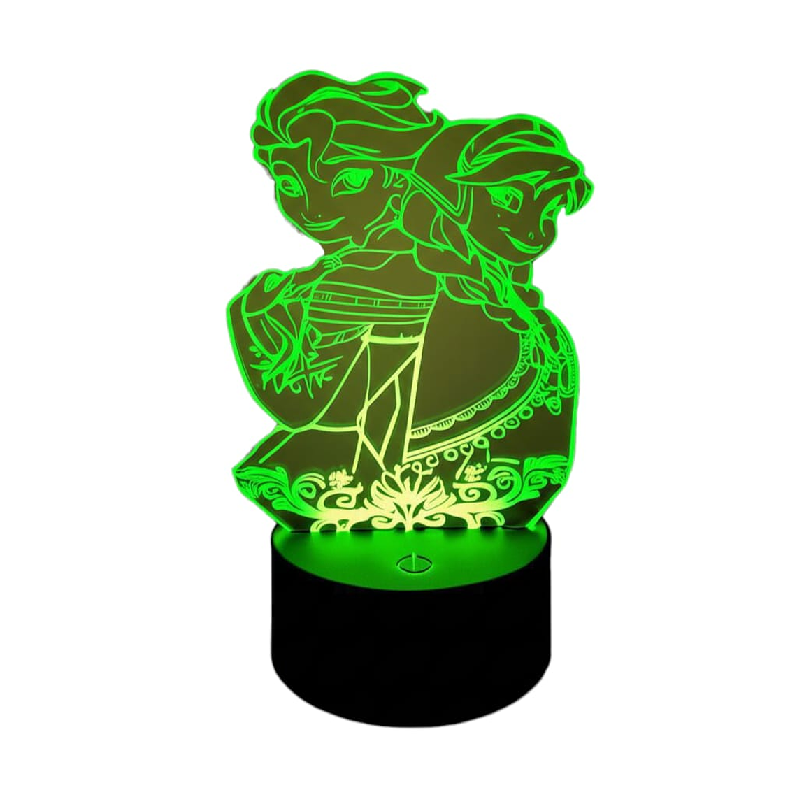 Lampara 3D Frozen de 7 colores 3