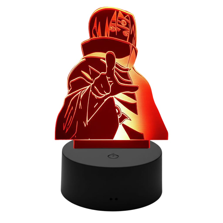 Lampara 3D Itachi Uchiha 7 colores 1