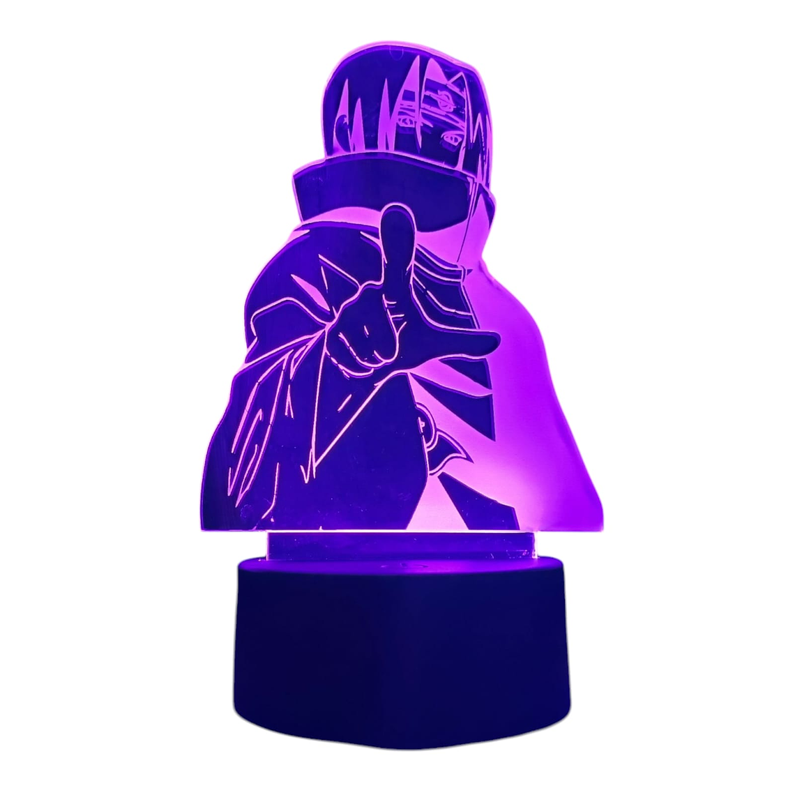 Lampara 3D Itachi Uchiha 7 colores 2