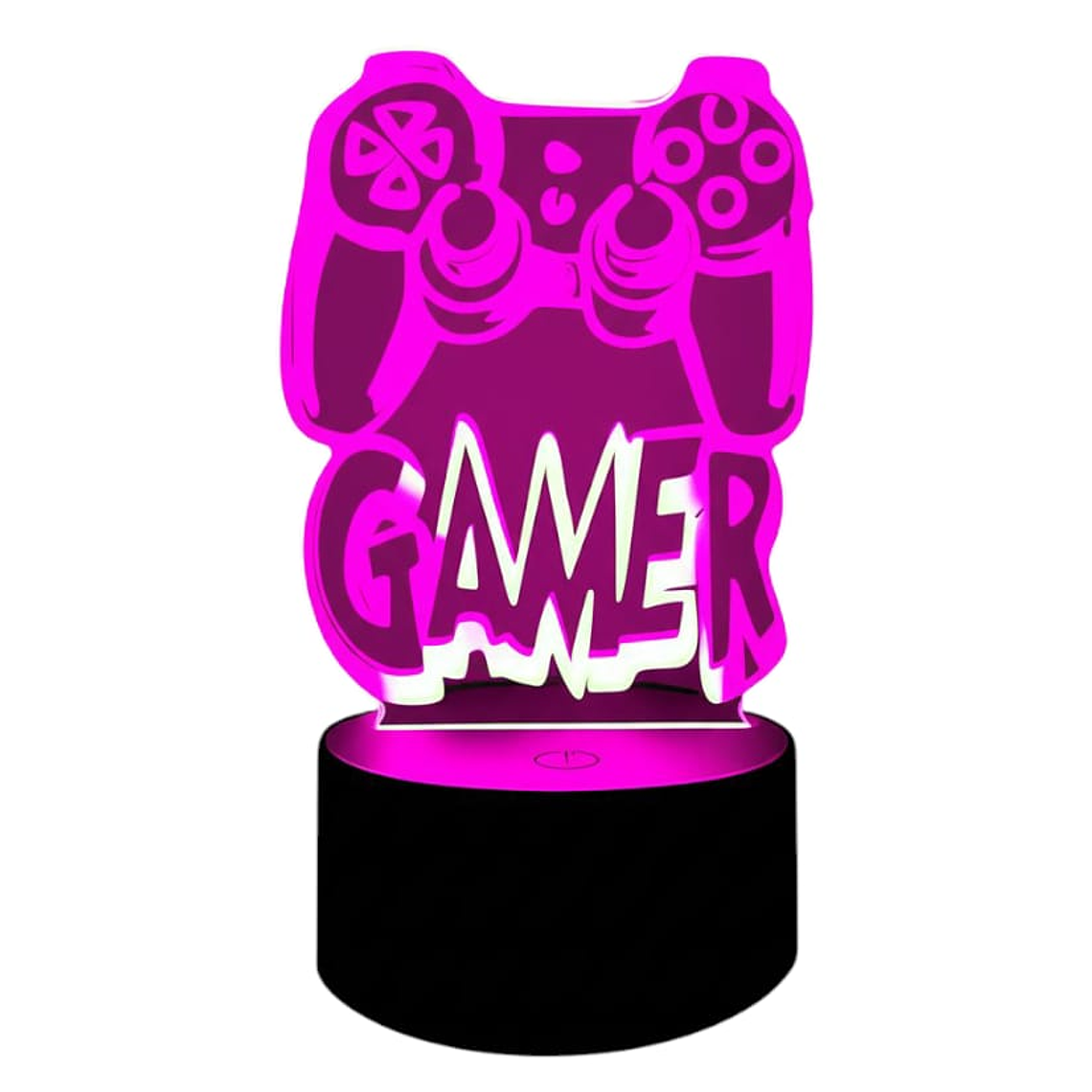 Lampara 3D Joystick Gamers de 7 colores 3