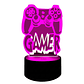 Lampara 3D Joystick Gamers de 7 colores - Miniatura 3