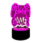 Lampara 3D Joystick Gamers de 7 colores - Miniatura 3
