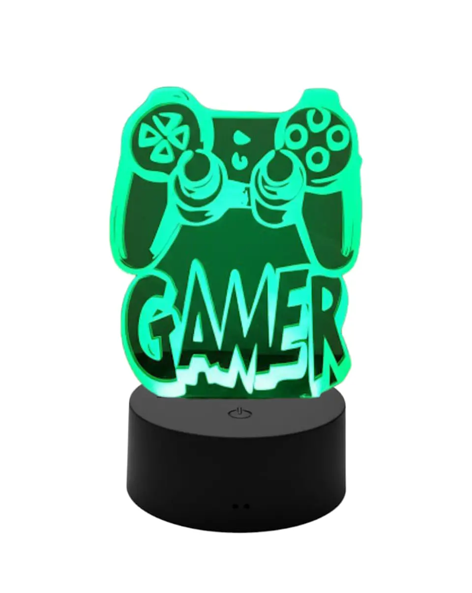 Lampara 3D Joystick Gamers de 7 colores 1