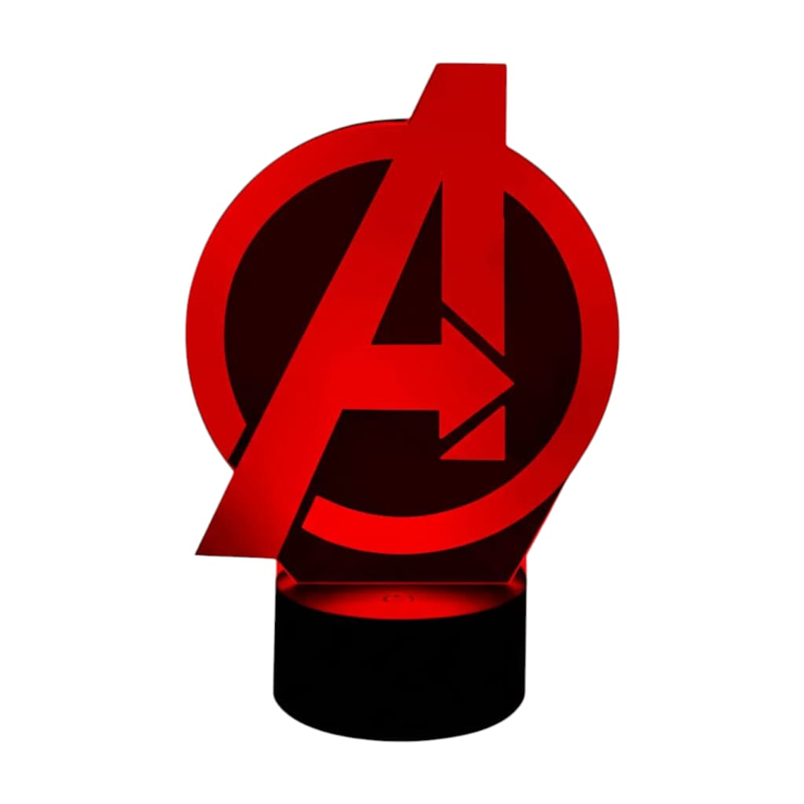Lampara 3D Logo Avengers de 7 colores 3
