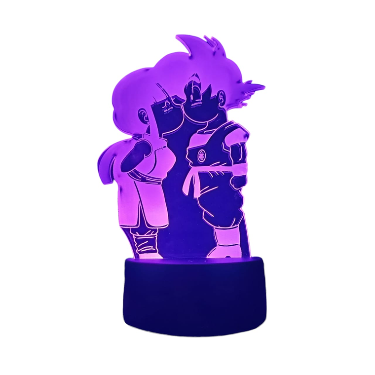 Lampara 3D Goku y Milk Dragon Ball de 7 colores 5