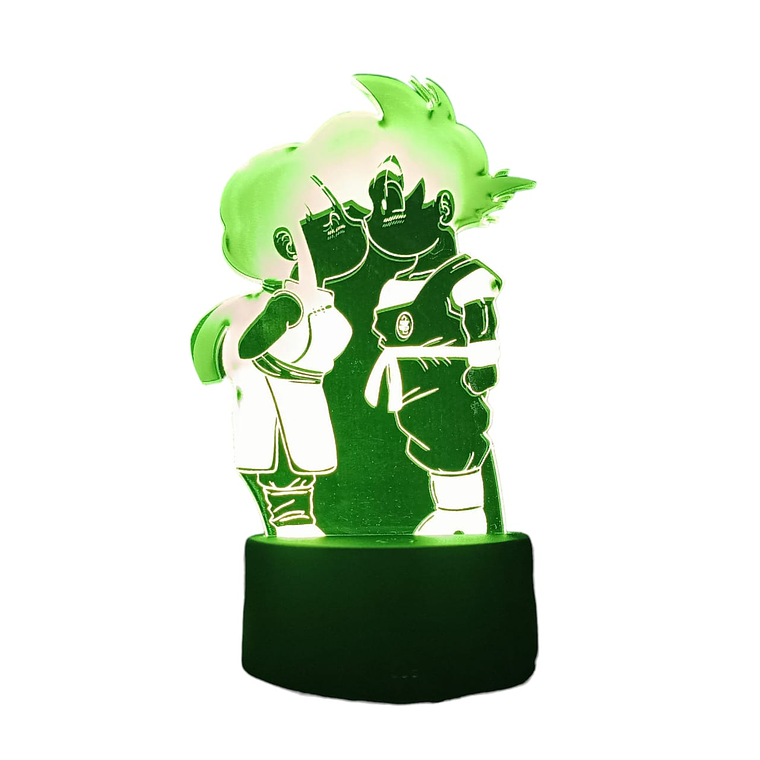 Lampara 3D Goku y Milk Dragon Ball de 7 colores 2