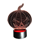 Lampara 3D Calabaza de 7 colores - Miniatura 1