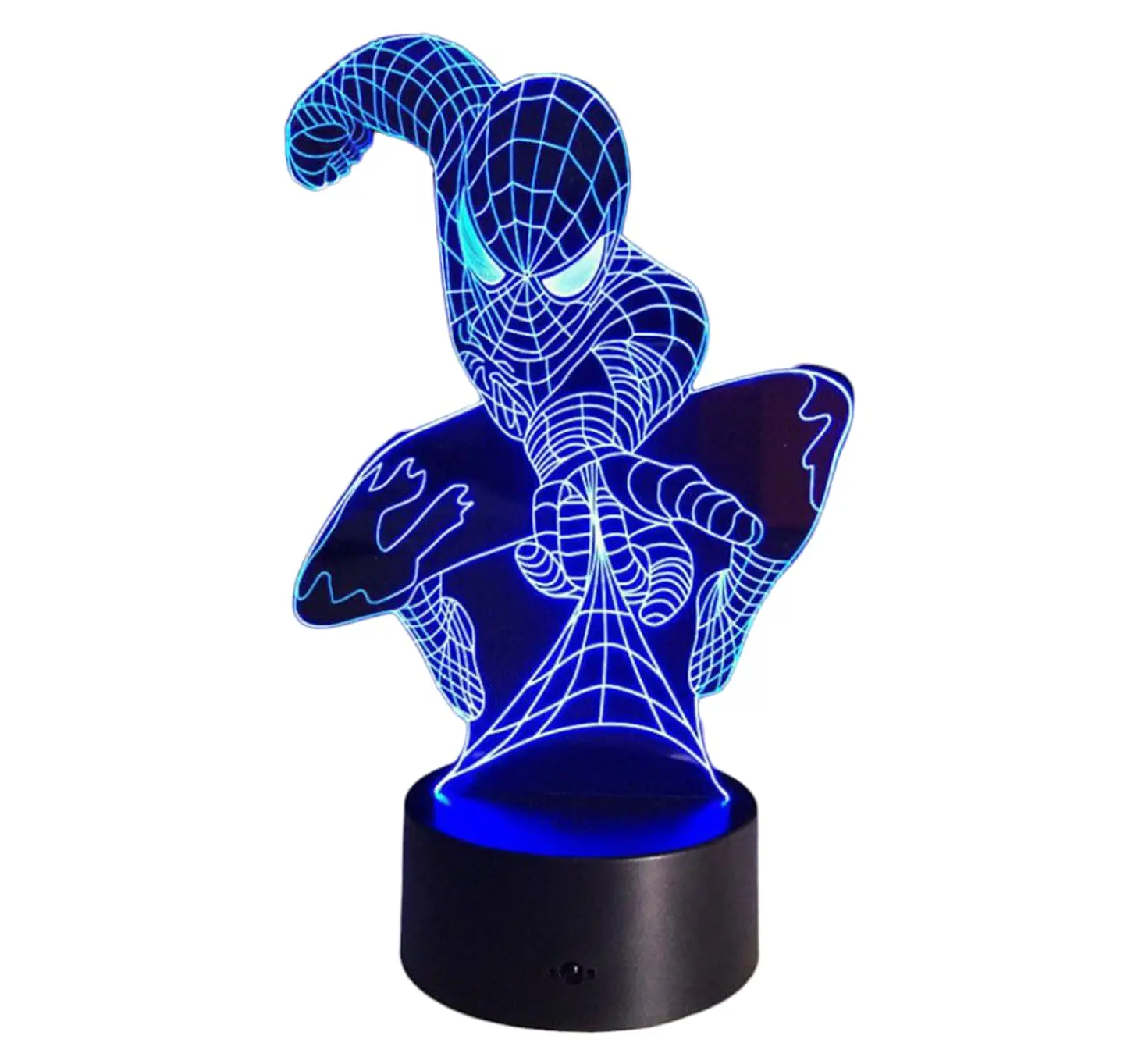 Lampara ilusión 3D Spiderman de 7 colores 1