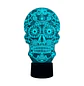 Lampara ilusion 3D Catrina de 7 colores - Miniatura 3