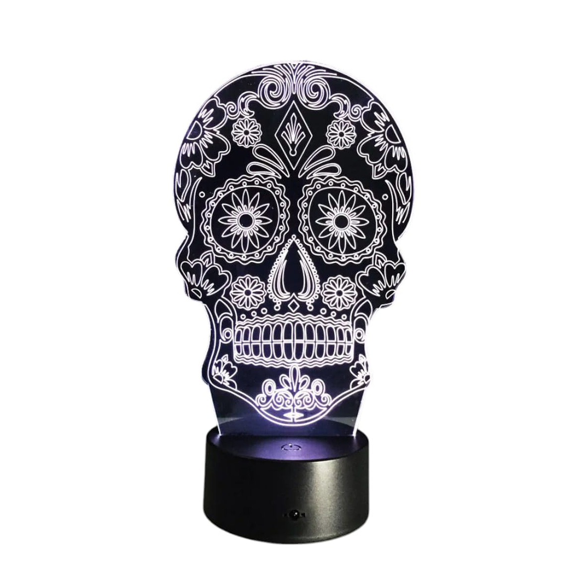 Lampara ilusion 3D Catrina de 7 colores 2