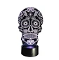Lampara ilusion 3D Catrina de 7 colores - Miniatura 2