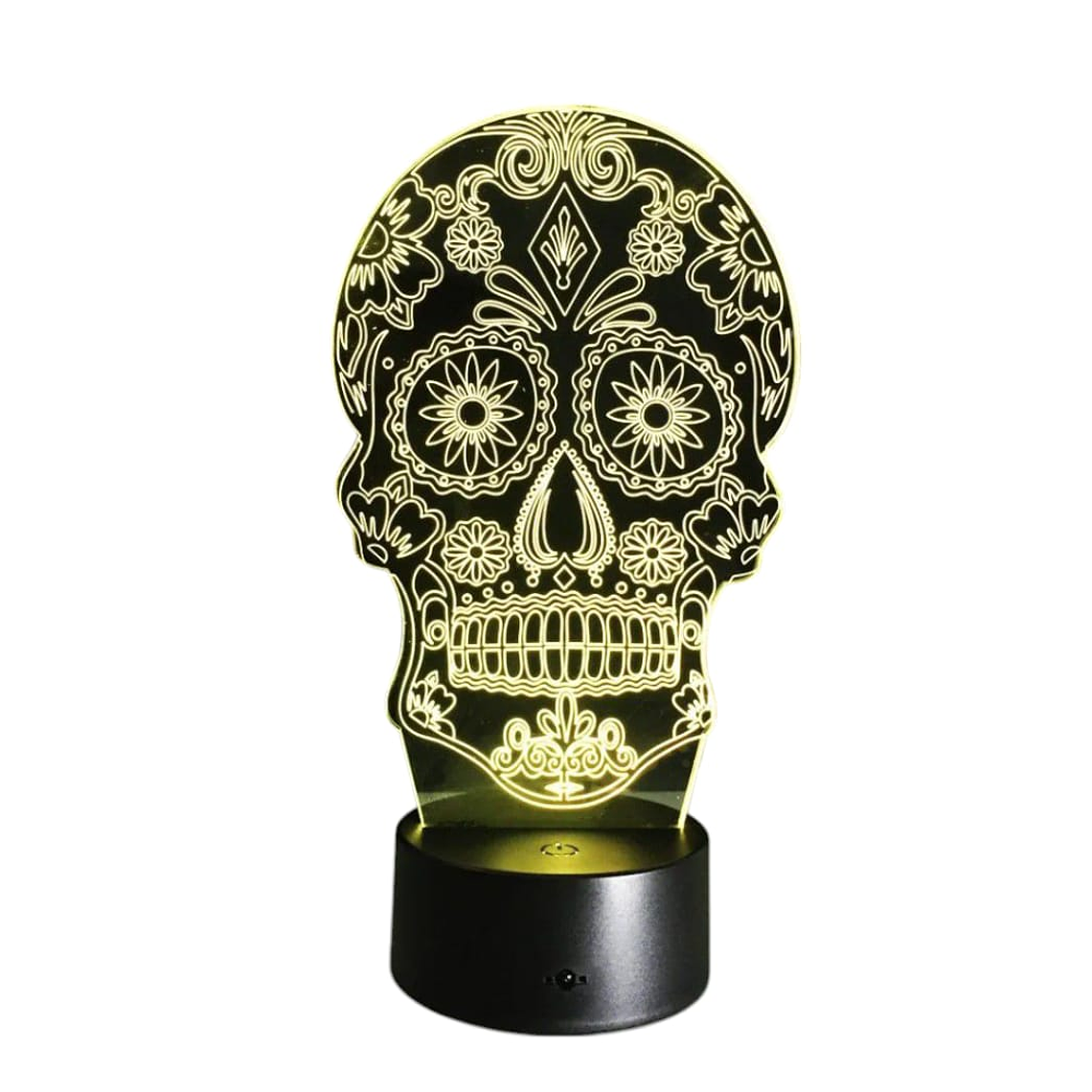 Lampara ilusion 3D Catrina de 7 colores 1