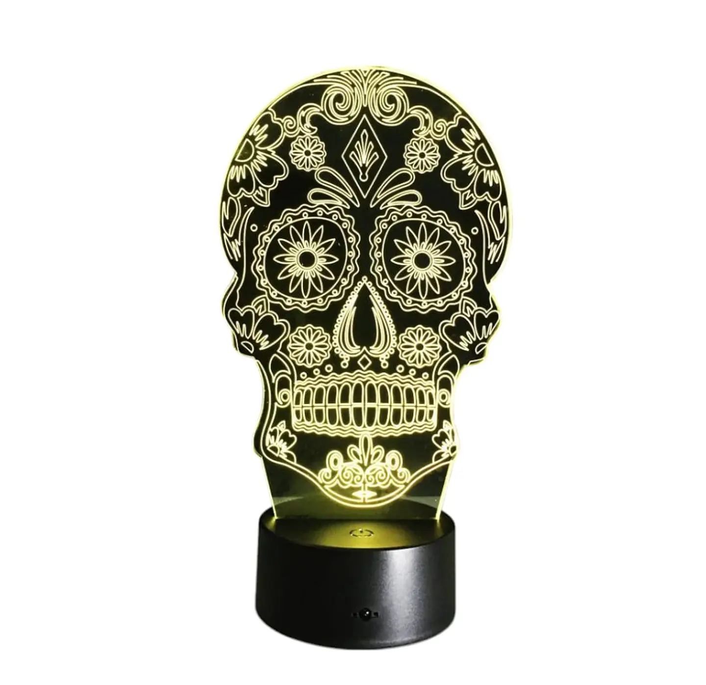 Lampara ilusion 3D Catrina de 7 colores 1