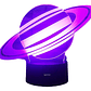 Lampara ilusión 3D Saturno de 7 colores - Miniatura 2