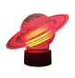 Lampara ilusión 3D Saturno de 7 colores - Miniatura 4