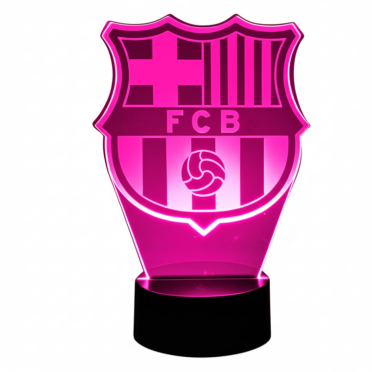 Lampara ilusión 3D Barcelona de 7 colores 3