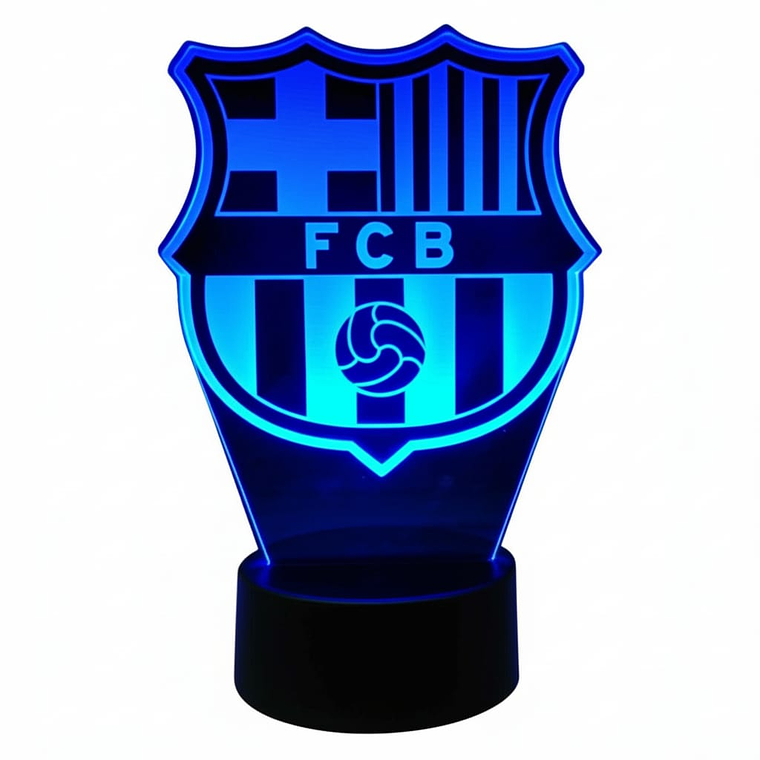 Lampara ilusión 3D Barcelona de 7 colores 4