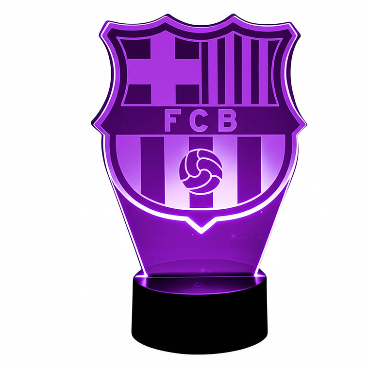 Lampara ilusión 3D Barcelona de 7 colores 1