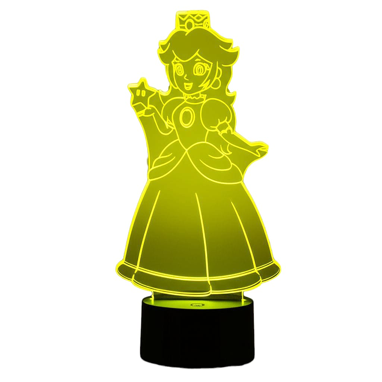 Lampara 3D Princesa Peach de 7 colores 4