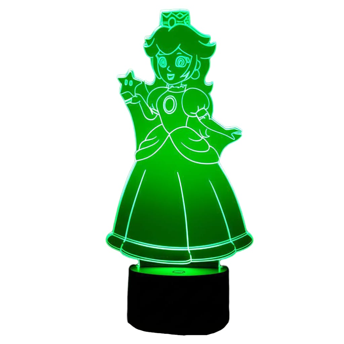 Lampara 3D Princesa Peach de 7 colores 2
