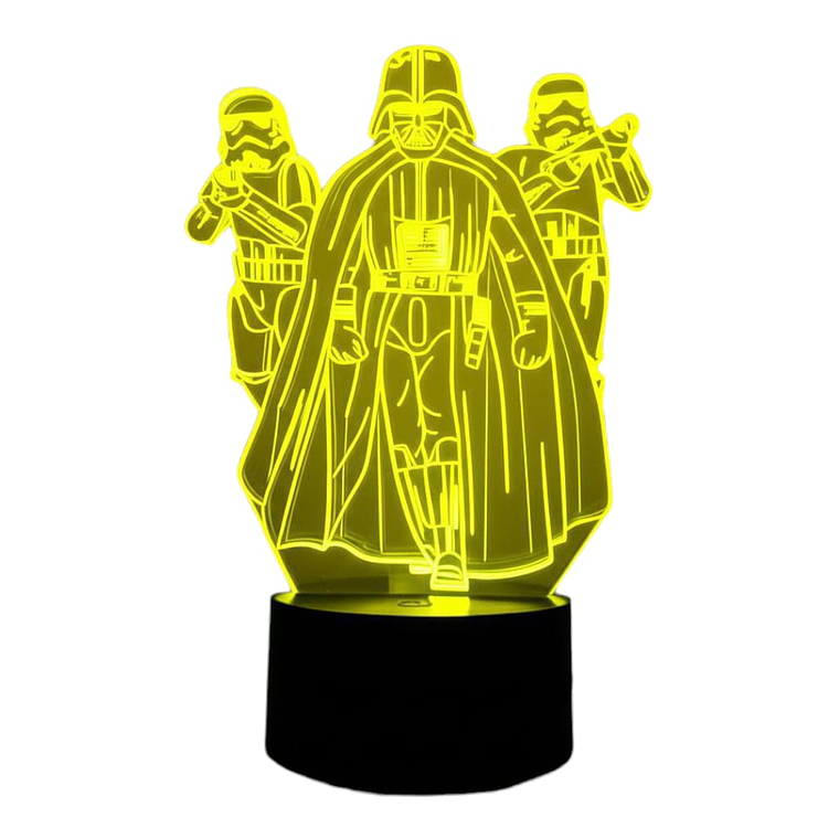 Lampara 3D Star Wars de 7 colores 2