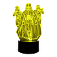 Lampara 3D Star Wars de 7 colores - Miniatura 2