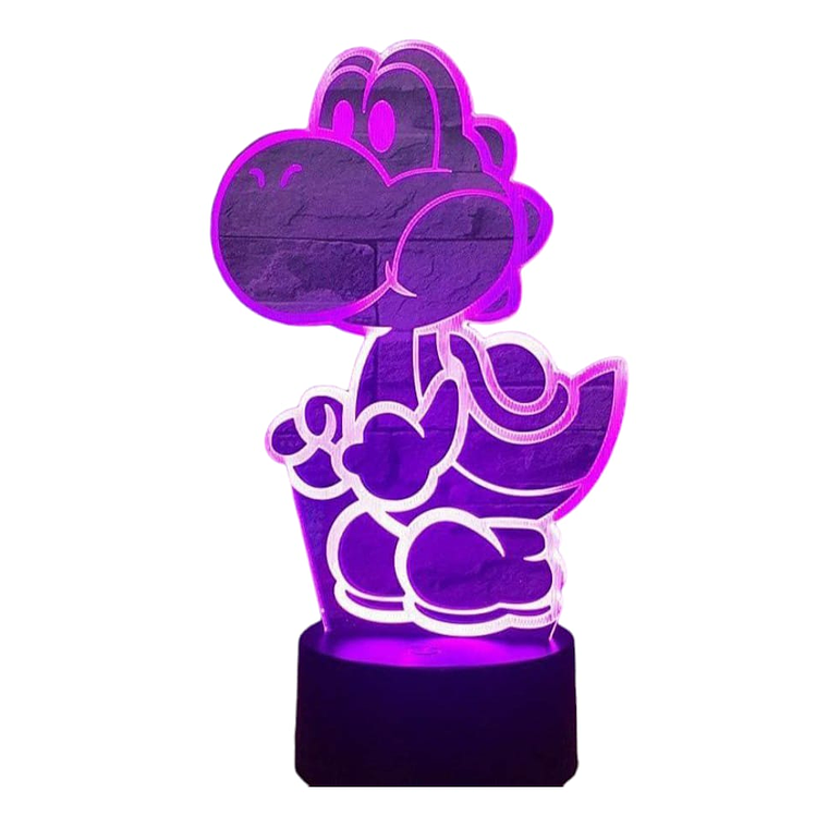 Lampara 3D Yoshi de 7 colores 4