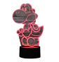Lampara 3D Yoshi de 7 colores - Miniatura 3