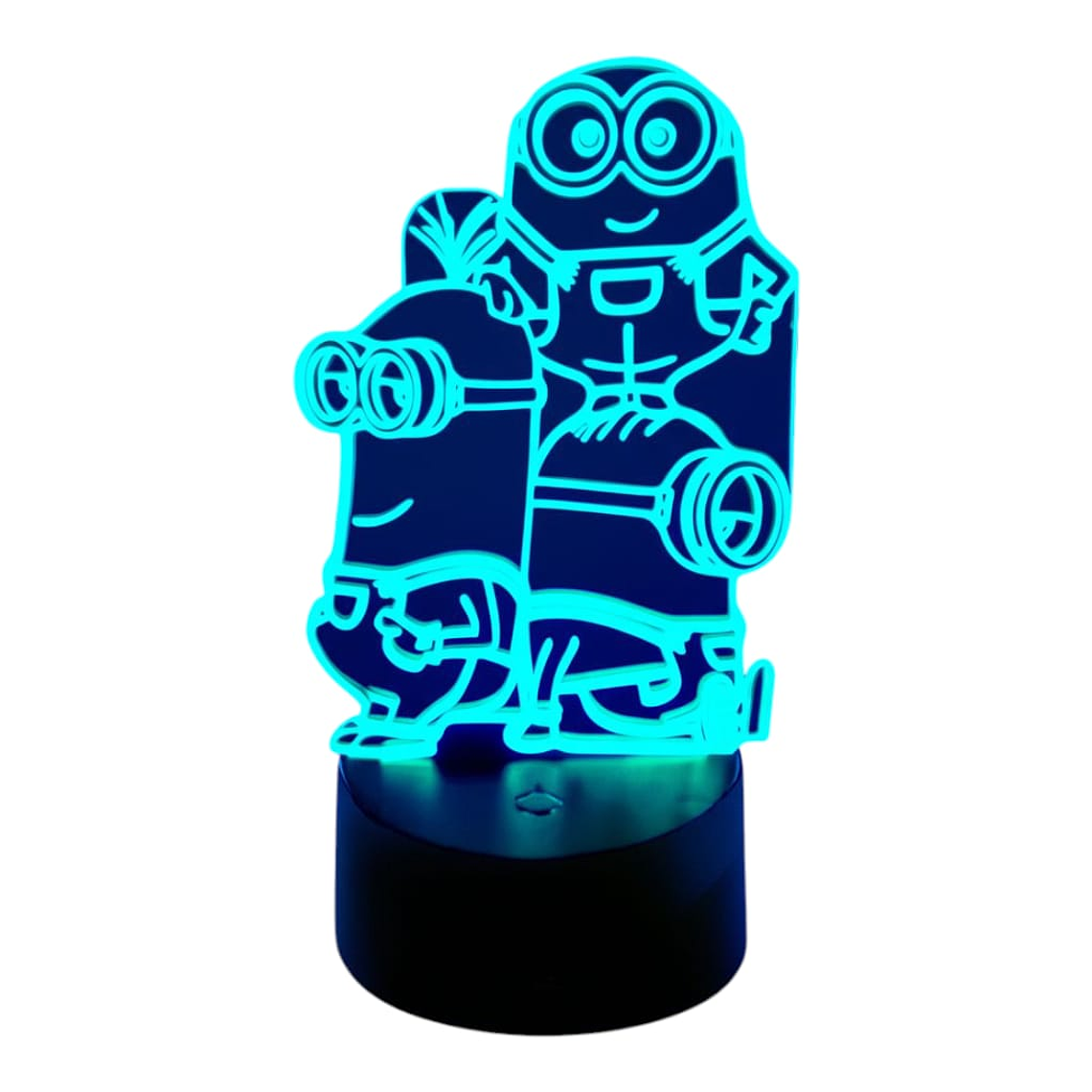 Lampara 3D Minions de 7 colores 2