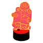 Lampara 3D Minions de 7 colores - Miniatura 4