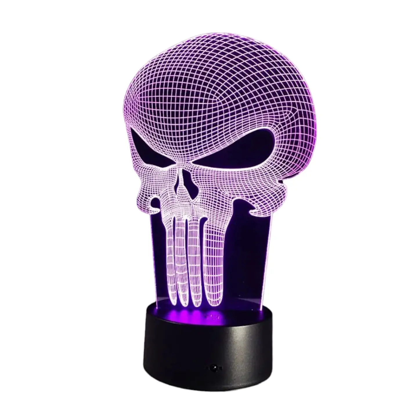 Lampara ilusión 3D Punisher de 7 colores 3