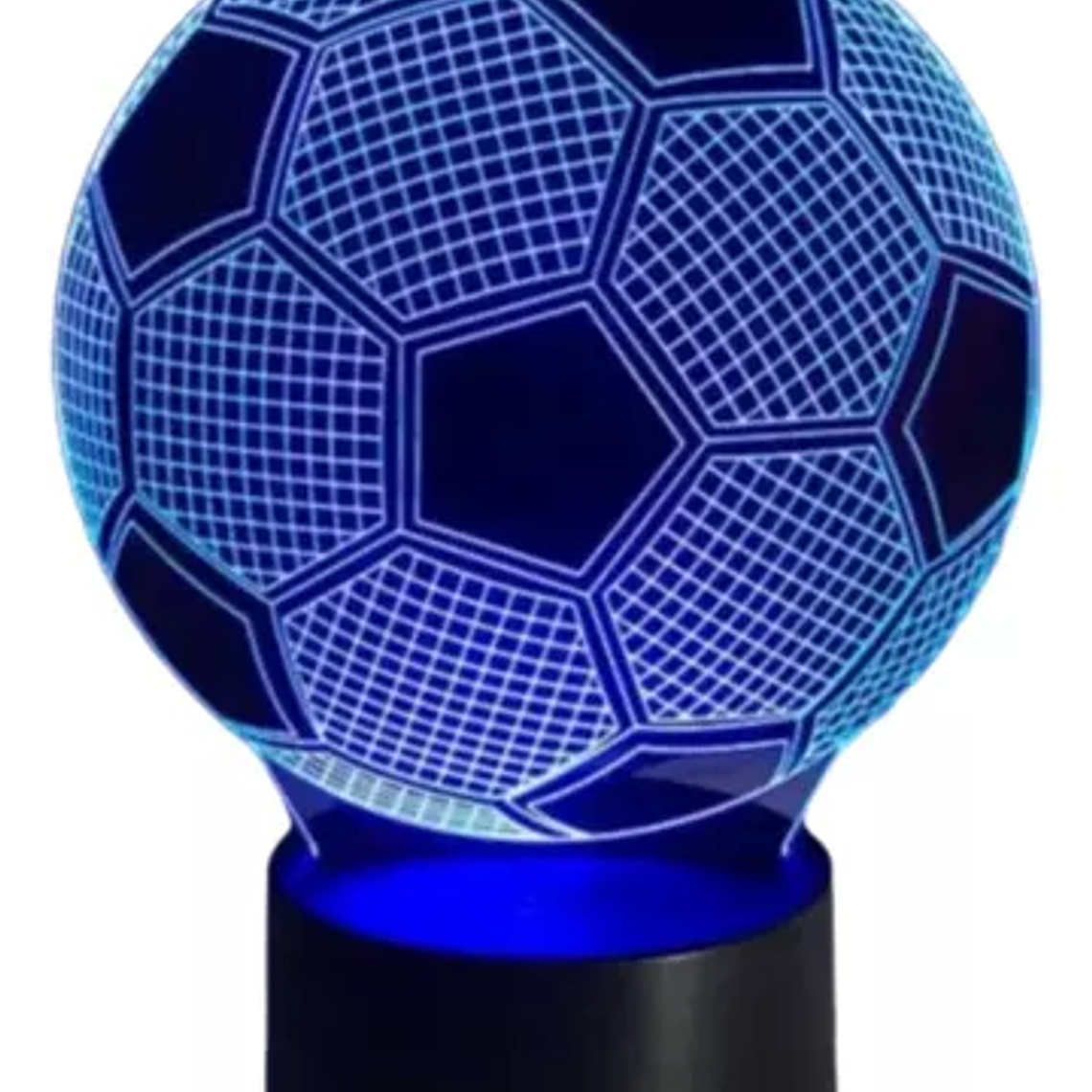 Lampara 3D Pelota de Futbol de 7 colores 1