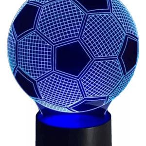 Lampara 3D Pelota de Futbol de 7 colores