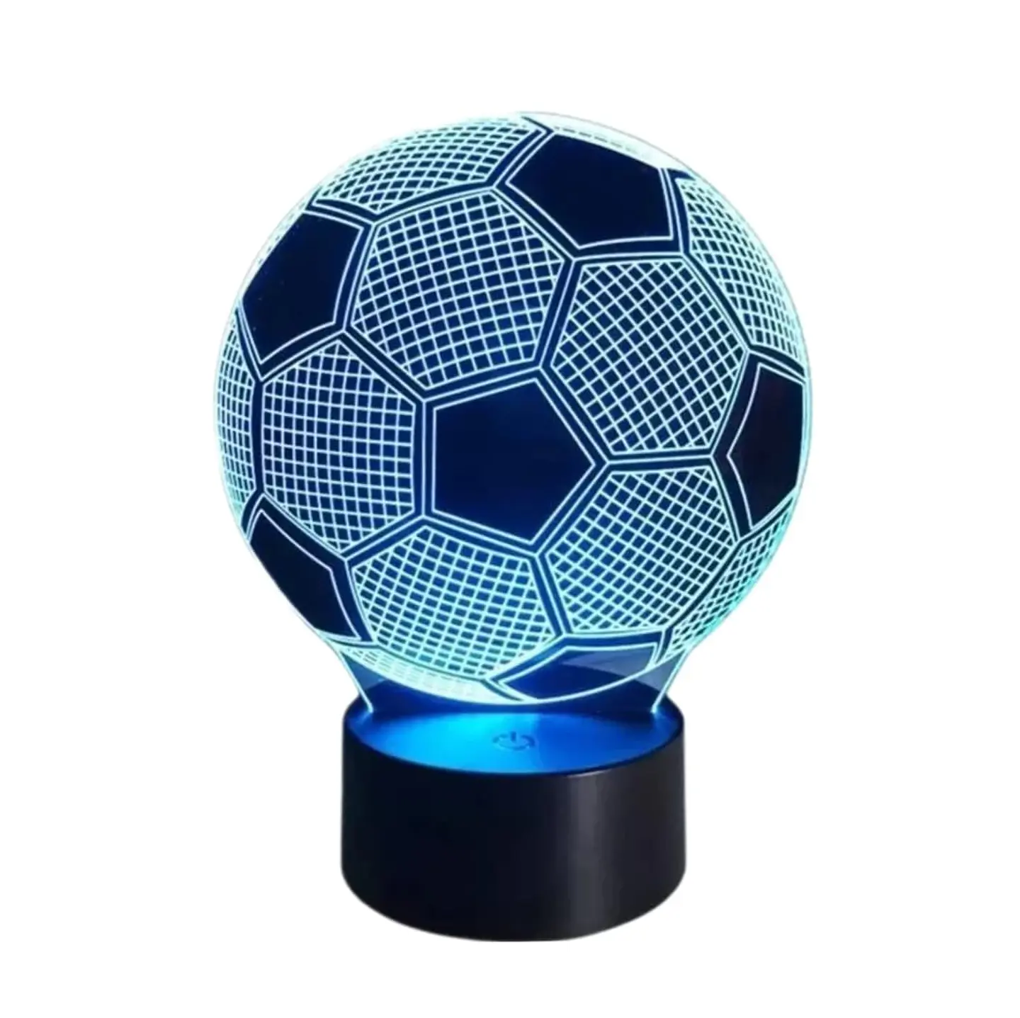 Lampara 3D Pelota de Futbol de 7 colores 1