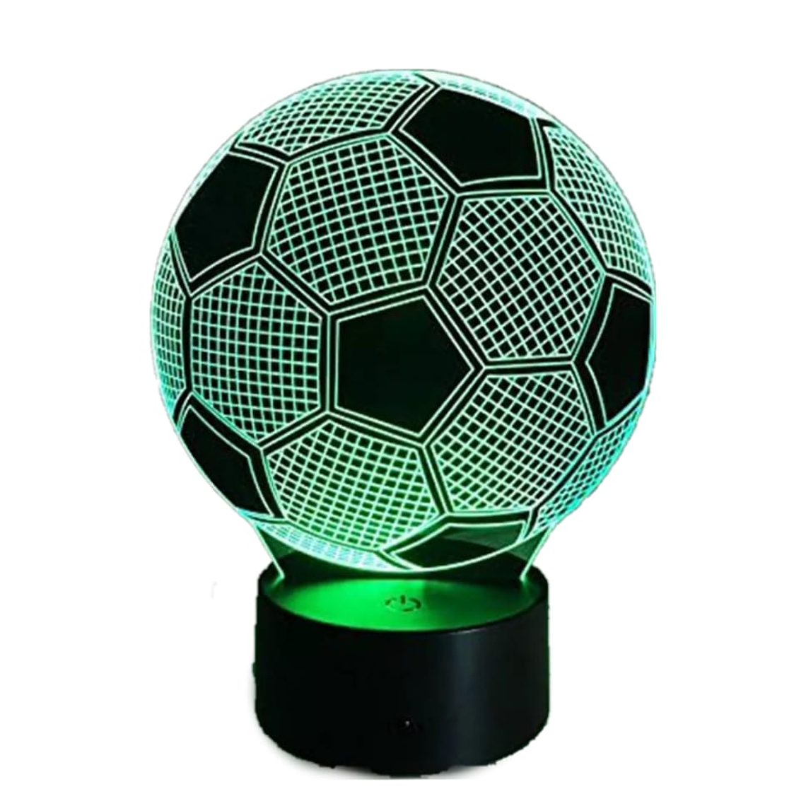 Lampara 3D Pelota de Futbol de 7 colores 2