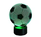 Lampara 3D Pelota de Futbol de 7 colores - Miniatura 2
