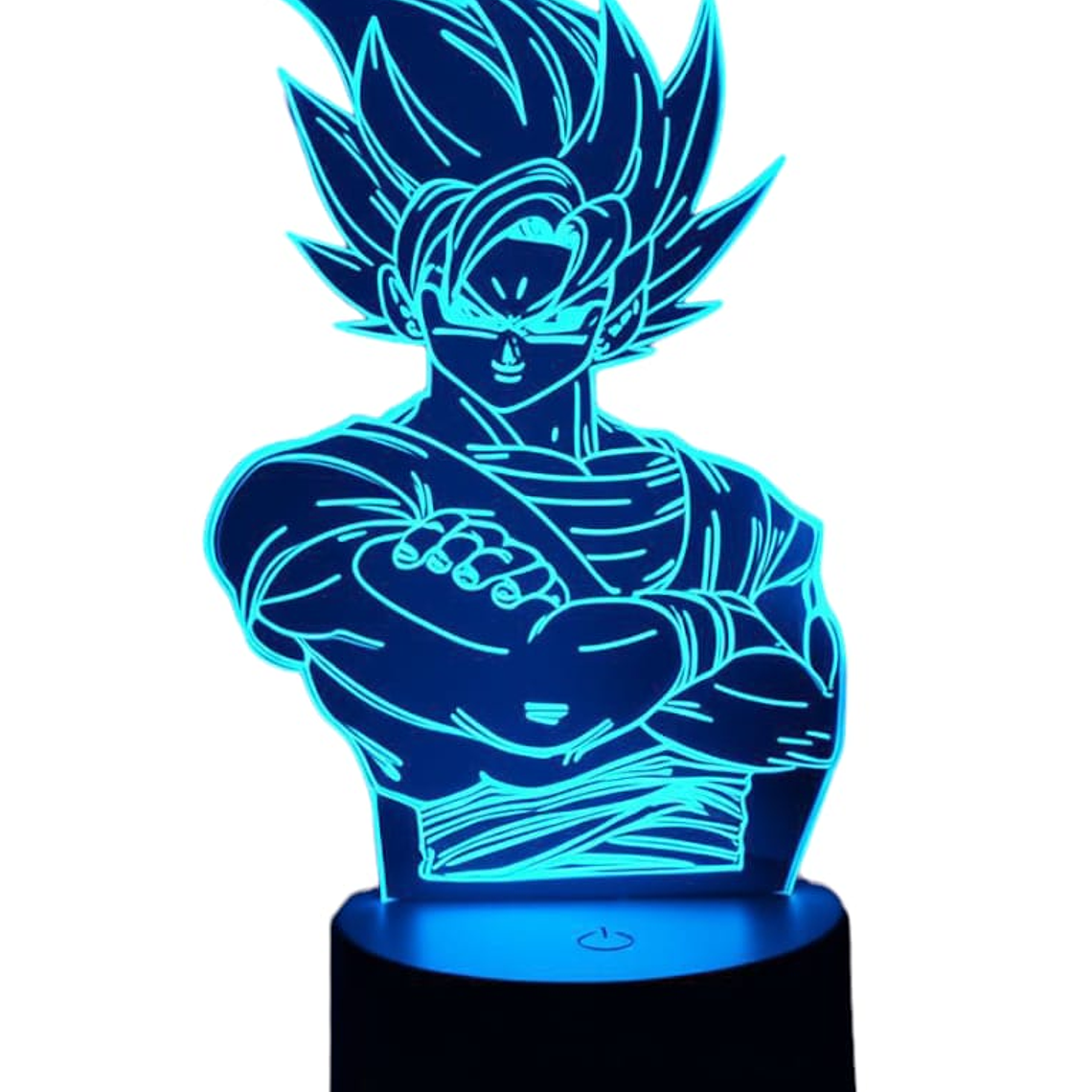 Lampara ilusión 3D Goku Dragon Ball de 7 colores 1