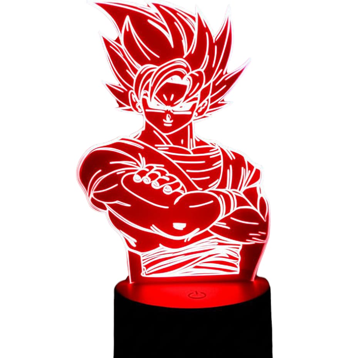 Lampara ilusión 3D Goku Dragon Ball de 7 colores 2