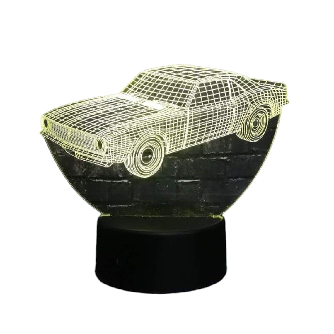 Lampara 3D Auto de 7 colores 3