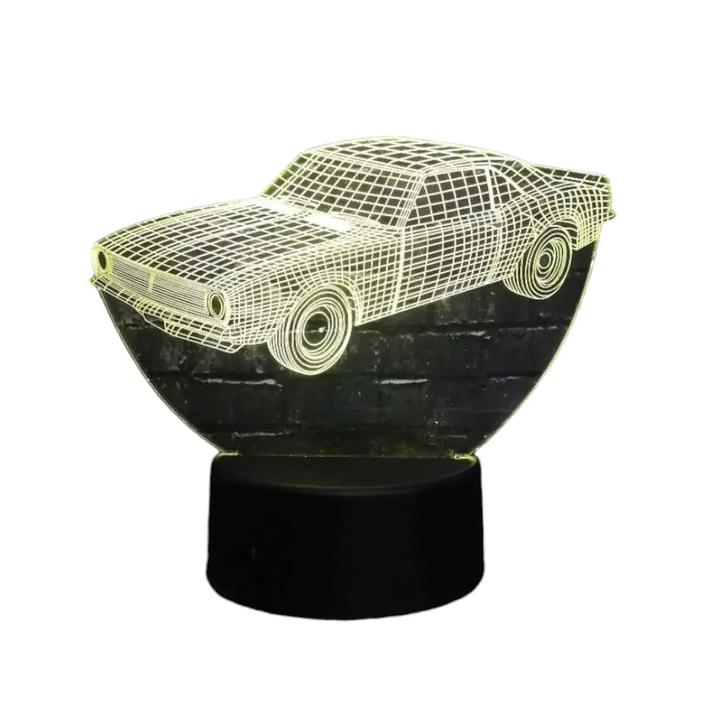 Lampara 3D Auto de 7 colores 3