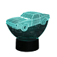 Lampara 3D Auto de 7 colores - Miniatura 1