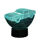 Lampara 3D Auto de 7 colores - Miniatura 1
