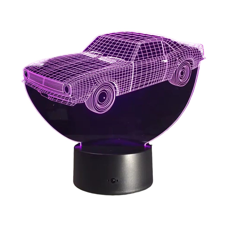 Lampara 3D Auto de 7 colores 2