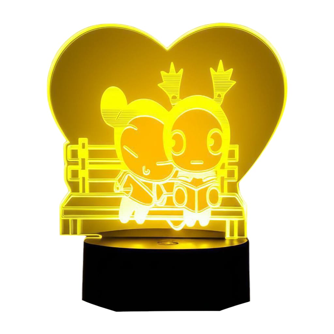 Lampara 3D Pucca y Garu  7 colores 4