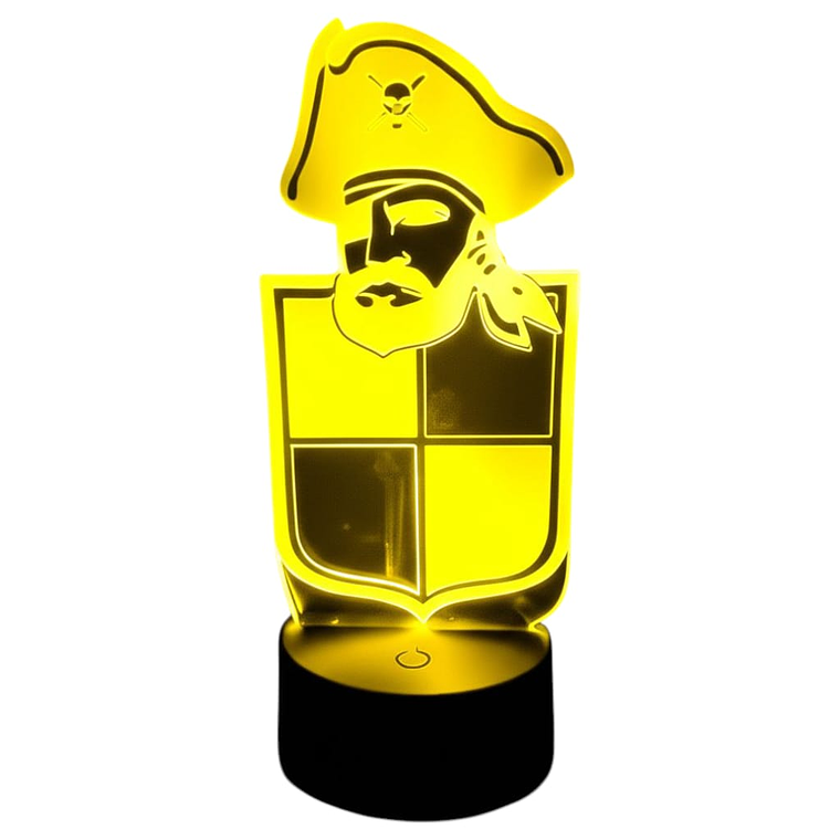 Lampara 3D Coquimbo Unido de 7 colores 3