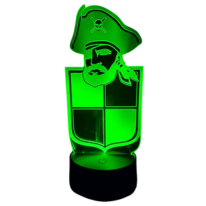 Lampara 3D Coquimbo Unido de 7 colores