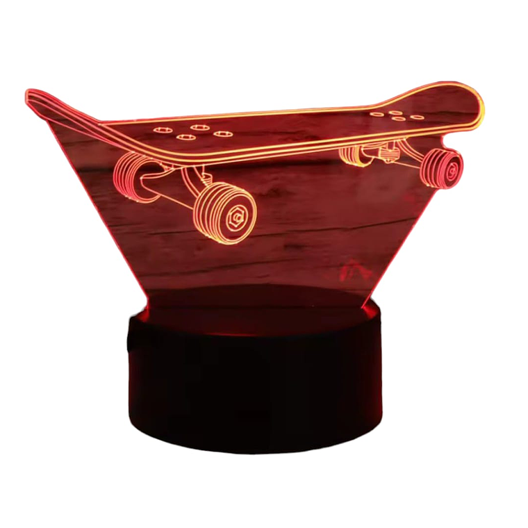 Lampara 3D Skate de 7 colores 4