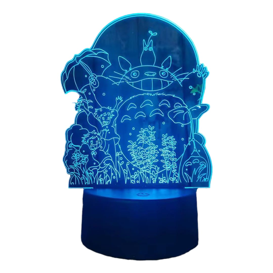 Lampara 3D Totoro y amigos  7 colores 4