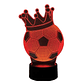 Lampara 3D Pelota Corona de 7 colores - Miniatura 2